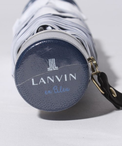LANVIN en Bleu(umbrella)(ランバンオンブルー（傘）)/折りたたみ傘　130周年記念ボーダー/img04