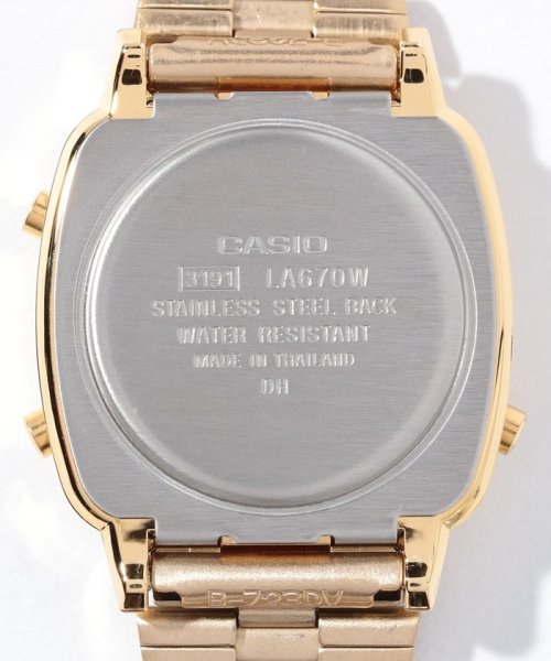 Watch　collection(ウォッチコレクション)/【CASIO】スモールデジタルメタルゴールド/img04
