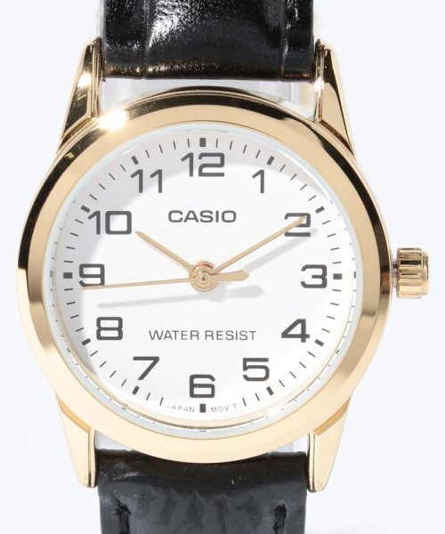 Watch　collection(ウォッチコレクション)/【CASIO】ラウンドアナログアラビアレザー　S/img01