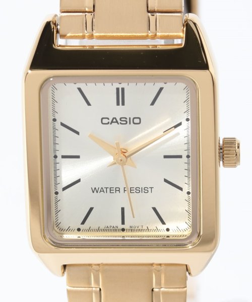 Watch　collection(ウォッチコレクション)/【CASIO】スクエアアナログメタル　ゴールド　S/img01