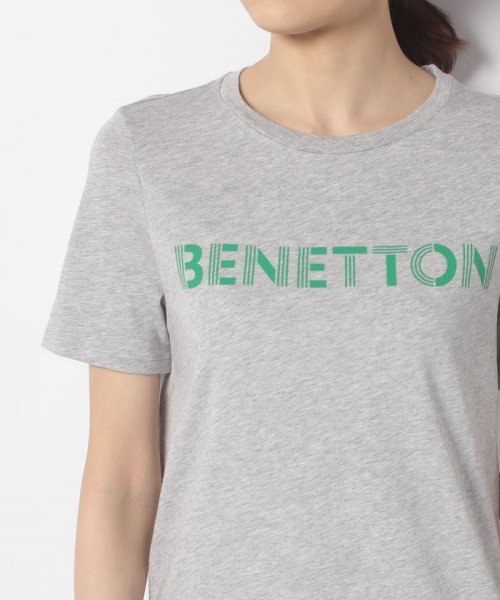 BENETTON (women)(ベネトン（レディース）)/モダールコットンブランドロゴ半袖Tシャツ・カットソー/img19