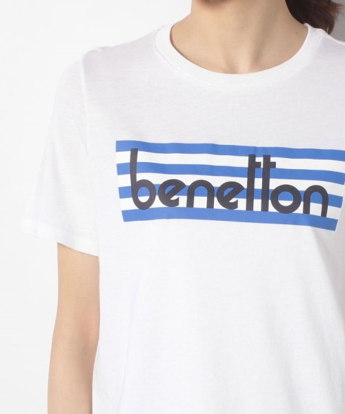 BENETTON (women)(ベネトン（レディース）)/モダールコットンブランドロゴ半袖Tシャツ・カットソー/img27