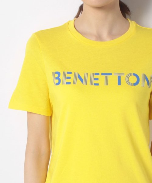 BENETTON (women)(ベネトン（レディース）)/モダールコットンブランドロゴ半袖Tシャツ・カットソー/img54