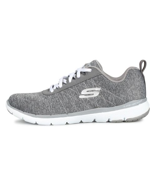 SKECHERS(スケッチャーズ)/スケッチャーズ SKECHERS フレックスアピール 3.0 スニーカー レディース FLEXAPPEAL 3.0 INSIDERS グレー 13067/img02