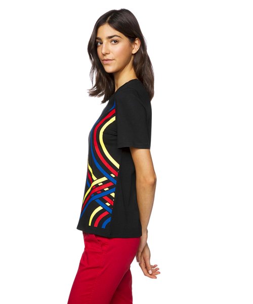 BENETTON (women)(ベネトン（レディース）)/モダールコットンブランドロゴ半袖Tシャツ・カットソー/img01