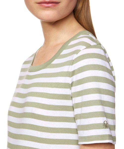 BENETTON (women)(ベネトン（レディース）)/コットン細ボーダー半袖Tシャツ・カットソー/img39