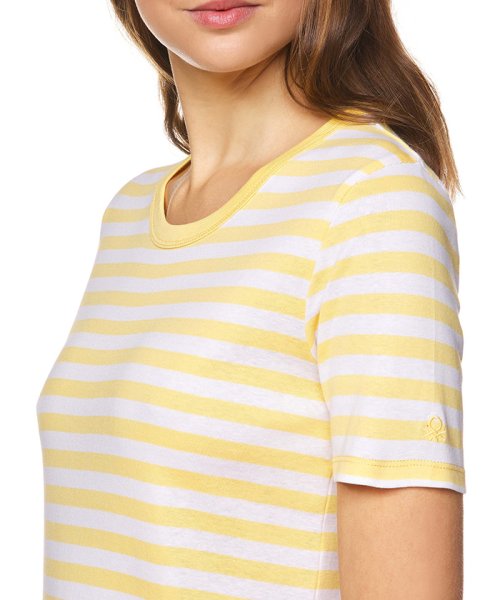 BENETTON (women)(ベネトン（レディース）)/コットン細ボーダー半袖Tシャツ・カットソー/img57