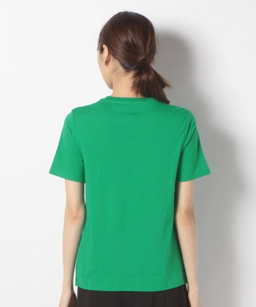 BENETTON (women)(ベネトン（レディース）)/クルーネック裾ロゴ刺繍半袖Tシャツ・カットソー/img34