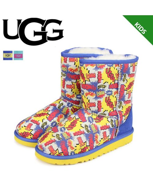 UGG(UGG)/UGG アグ ムートンブーツ クラシック ショート キッズ KIDS CLASSIC SHORT COMIC 1004868KK シープスキン/img06