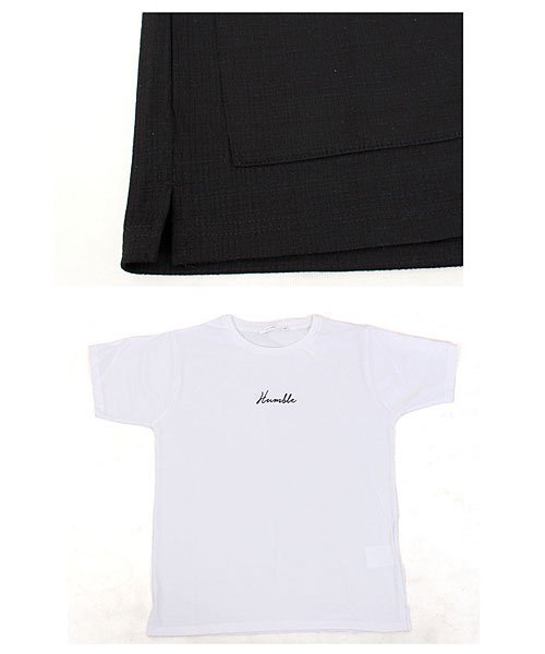 TopIsm(トップイズム)/3点セット/格子膨れジャガード素材カーディガンと半袖Tシャツとチョーカー/img12