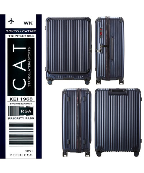 CARGO(カーゴ)/カーゴ スーツケース 100L Lサイズ フロントオープン ストッパー付き 軽量 大型 大容量 エアレイヤー CARGO cat738ly キャリーケース/img09
