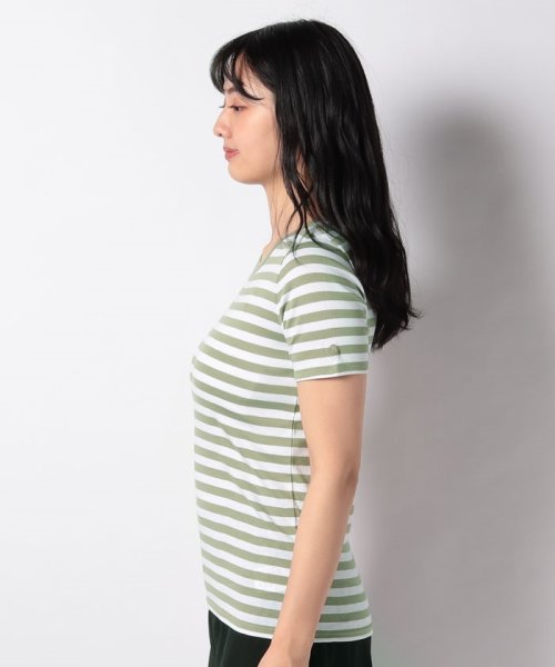 BENETTON (women)(ベネトン（レディース）)/コットン細ボーダー半袖Tシャツ・カットソー/img41