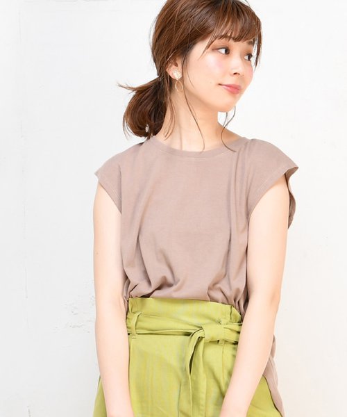 NICE CLAUP OUTLET(ナイスクラップ　アウトレット)/【natural couture】後ろWリボンTシャツ/img03