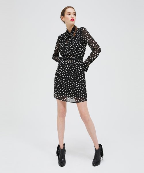 セール 79 Off シフォン総柄リボンタイ長袖ワンピース シスレー レディス Sisley Magaseek