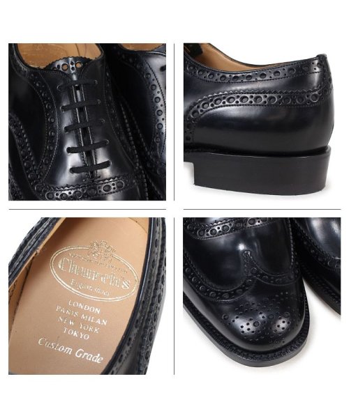 チャーチ Churchs 靴 バーウッド ウイングチップ シューズ メンズ Burwood レザー ブラック Eeb002 チャーチ Churchs Magaseek