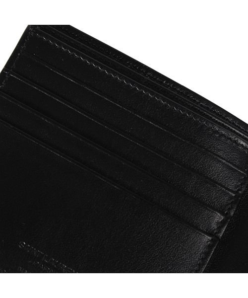 サンローラン パリ Saint Laurent Paris 財布 二つ折り 本革 メンズ レディース Star Print Wallet ブラック 黒 3963 サンローランパリ Saintlaurentparis Magaseek
