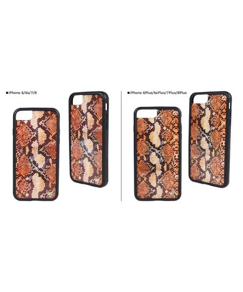 Wildflower ワイルドフラワー Iphone 8 7 無料サンプルok 6 6s Plus スマホ Tans ブラウン スネーク レディース アイフォン 携帯 ケース