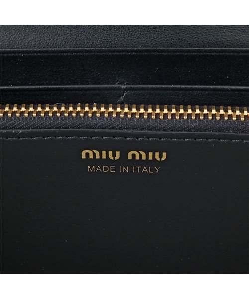 MIUMIU(ミュウミュウ)/【MIUMIU(ミュウミュウ)】miumiu ミュウミュウ 5MH109 UEI F0002 PATTINA リボン レザー 二つ折り長財布 パスケース付き N/img05