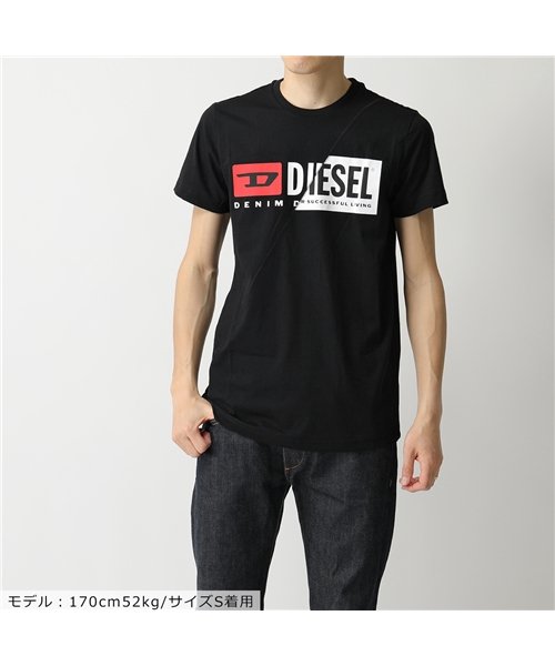 DIESEL(ディーゼル)/【DIESEL(ディーゼル)】00SDP1 0091A T－DIEGO－CUTY クルーネック 半袖 Tシャツ カットソー Wロゴ 900 メンズ/img01