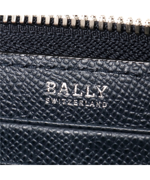 【BALLY バリー】TELEN LT ボヴィンレザー トラベルウォレット ラウンドジップ 長財布 17/ブルーブラック メンズ