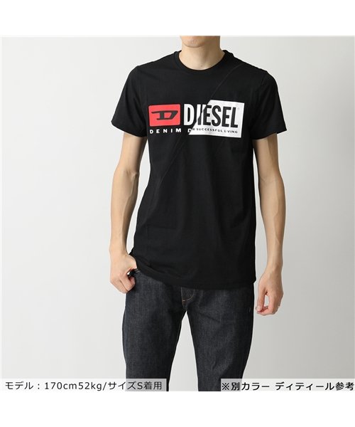 DIESEL(ディーゼル)/【DIESEL(ディーゼル)】00SDP1 0091A T－DIEGO－CUTY クルーネック 半袖 Tシャツ カットソー Wロゴ 100 メンズ/img01