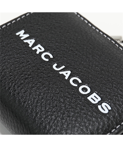 【MARC JACOBS(マークジェイコブス)】M0014982 001 THE TAG レザー 二つ折り財布 スモール ミニ財布 豆財布 BLACK  レディー