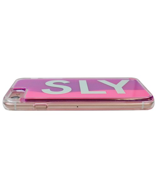 SLY(スライ)/iphone se3 ケース iphone se2 ケース iphone8/7 スライ SLY logo/ピンク×紫 ネオンサンドケース アイフォンケース/img03