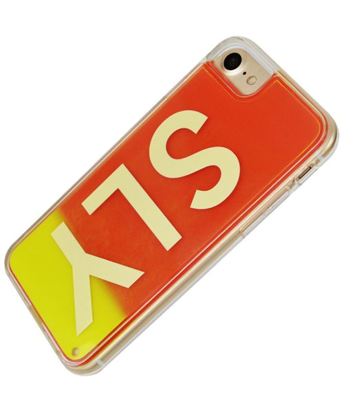 SLY(スライ)/iphone se3 ケース iphone se2 ケース iphone8/7 スライ SLY logo/黄×赤 ネオンサンドケース アイフォンケース/img02