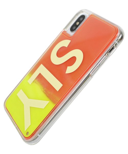 SLY(スライ)/iphone ケース iphonex iphonexs スライ SLY logo/黄×赤 ネオンサンドケース アイフォンケース スマホケース/img02