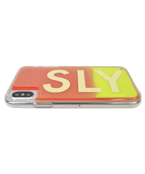 SLY(スライ)/iphone ケース iphonex iphonexs スライ SLY logo/黄×赤 ネオンサンドケース アイフォンケース スマホケース/img03