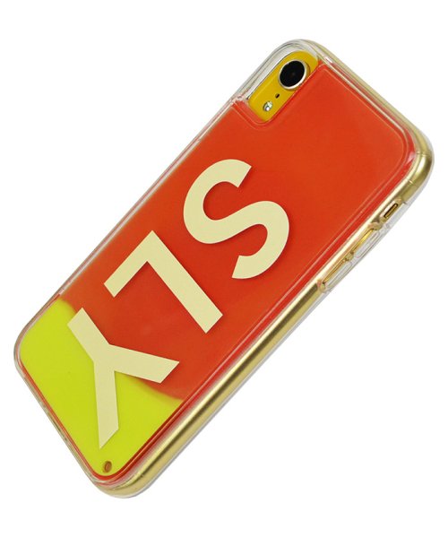 SLY(スライ)/iphone ケース iPhoneXR スライ SLY logo/黄×赤 ネオンサンドケース アイフォンケース スマホケース iphonexr/img01