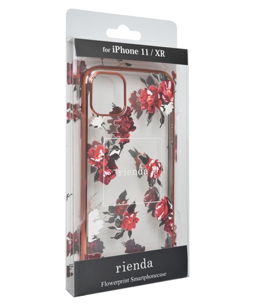 rienda(リエンダ)/iPhone11 ケース リエンダ rienda メッキクリアケース Red Flower レッド スマホケース iphone11 ケース iphonexr/img03
