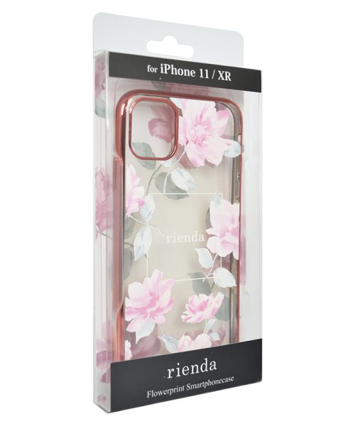 rienda(リエンダ)/iPhone11 ケース リエンダ rienda メッキクリアケース Lace Flower ピンク スマホケース iphone11 ケース iphonexr/img03