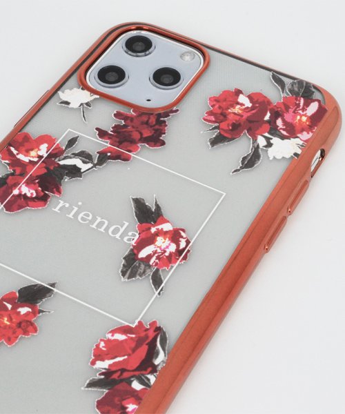 rienda(リエンダ)/iPhone11Pro ケース リエンダ rienda メッキクリアケース Red Flower レッド iphone11pro スマホケース/img06