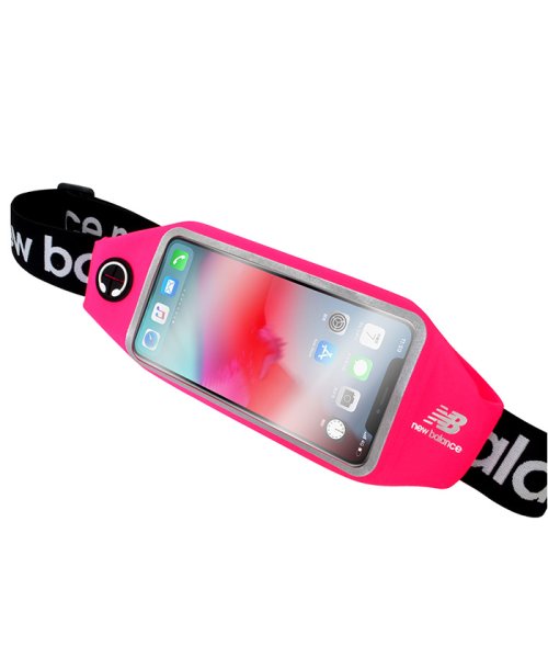 セール ランニングポーチ スマホケース ニューバランス New Balance ランニングポーチ ピンク Iphone 多機種対応 エムファクトリー Mーfactory Magaseek