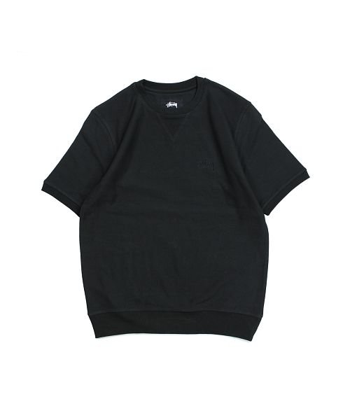 ステューシー Stussy スウェット トレーナー メンズ 半袖 クルーネック Stock S Sl Terry Crew ブラック 黒 1168 ステューシー Stussy Magaseek