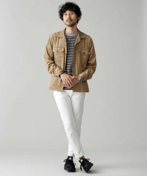 セール マイクロスエードミリタリージャケット ナノ ユニバース Nano Universe Magaseek