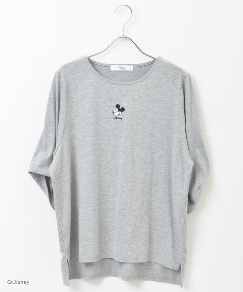 Disney ディズニー ミッキーマウス 刺繍 袖ボリューム Tシャツ ルヴニール Revenil Magaseek