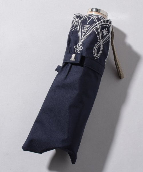 LANVIN Collection(umbrella)(ランバンコレクション（傘）)/LANVIN COLLECTION 晴雨兼用折りたたみ傘 "レースラメ刺繍"/img02