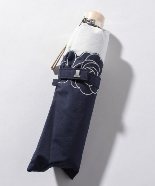 LANVIN Collection(umbrella)(ランバンコレクション（傘）)/LANVIN COLLECTION 晴雨兼用折りたたみ傘 "バイカラーローズ刺繍"/img02
