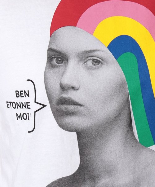 BENETTON (women)(ベネトン（レディース）)/レインボーモチーフオーバーサイズTシャツ・カットソー/img18