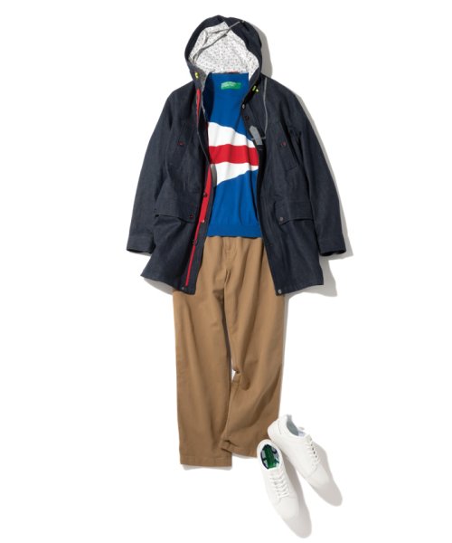 BENETTON (mens)(ベネトン（メンズ）)/リンスデニムフードコート/img16