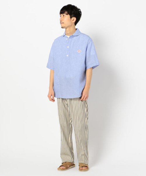 GLOSTER(GLOSTER)/【DANTON/ダントン】リネン丸襟半袖シャツ #JD－3569 KLS/img15