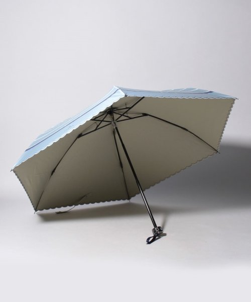 LANVIN en Bleu(umbrella)(ランバンオンブルー（傘）)/LANVIN en Bleu 晴雨兼用折りたたみ傘 "ボーダー リボン"/img01