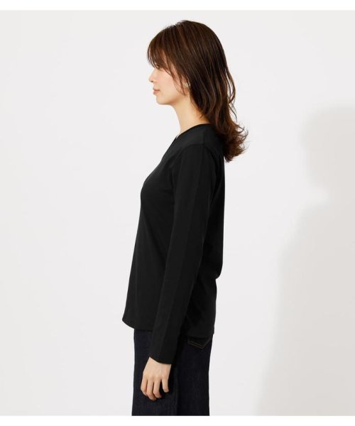 AZUL by moussy(アズールバイマウジー)/BASIC LONG SLEEVE V NECK TEE/img12