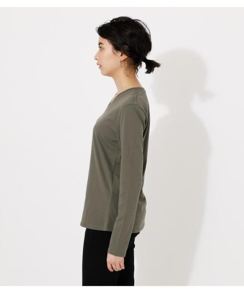 AZUL by moussy(アズールバイマウジー)/BASIC LONG SLEEVE V NECK TEE/img28