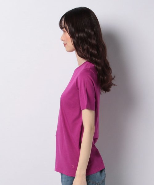 BENETTON (women)(ベネトン（レディース）)/クルーネック裾ロゴ刺繍半袖Tシャツ・カットソー/img45