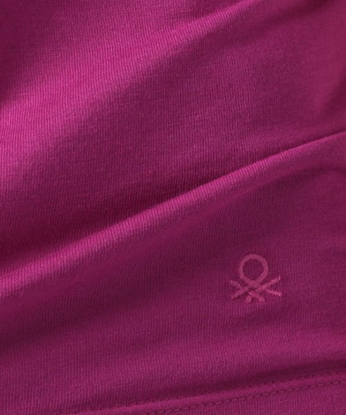 BENETTON (women)(ベネトン（レディース）)/クルーネック裾ロゴ刺繍半袖Tシャツ・カットソー/img48
