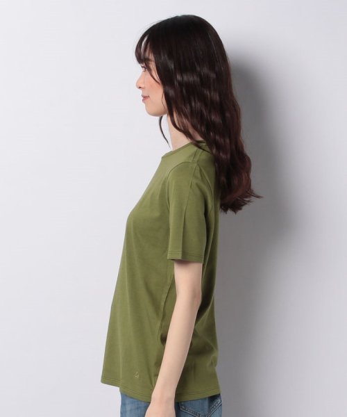 BENETTON (women)(ベネトン（レディース）)/クルーネック裾ロゴ刺繍半袖Tシャツ・カットソー/img62