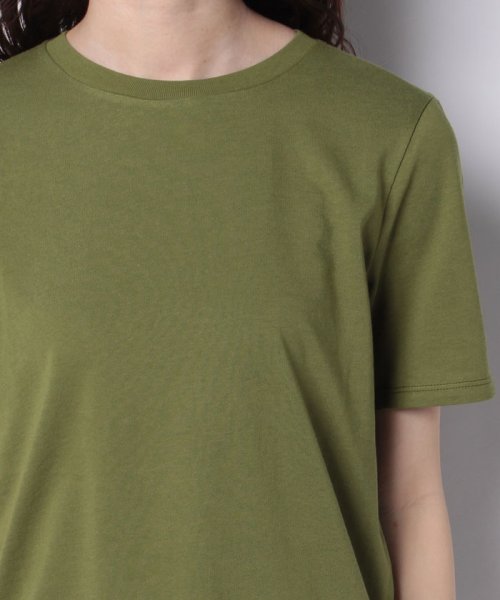 BENETTON (women)(ベネトン（レディース）)/クルーネック裾ロゴ刺繍半袖Tシャツ・カットソー/img64